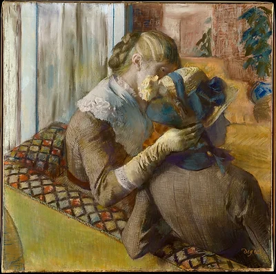 At the Milliner's by Edgar Degas