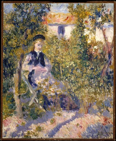Nini in the Garden (Nini Lopez) by Auguste Renoir