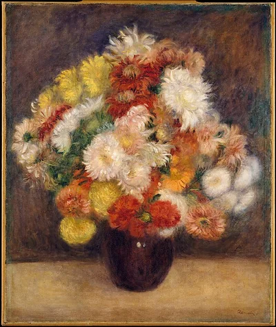 Bouquet of Chrysanthemums by Auguste Renoir