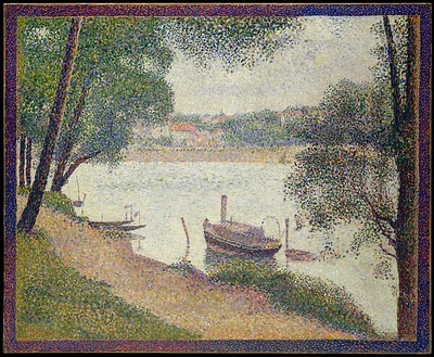 Gray Weather, Grande Jatte by Georges Seurat