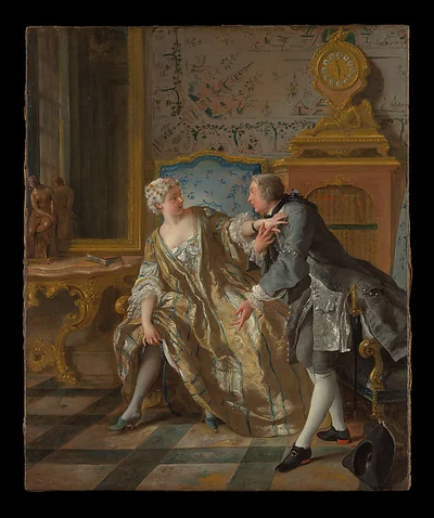 The Garter by Jean François de Troy