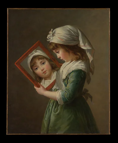 Julie Le Brun (1780–1819) Looking in a Mirror by Elisabeth Louise Vigée Le Brun