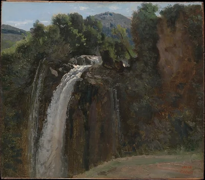 Waterfall at Terni by Camille Corot