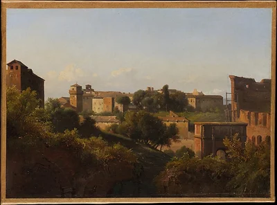 View of the Colosseum and the Arch of Constantine from the Palatine by Charles Rémond