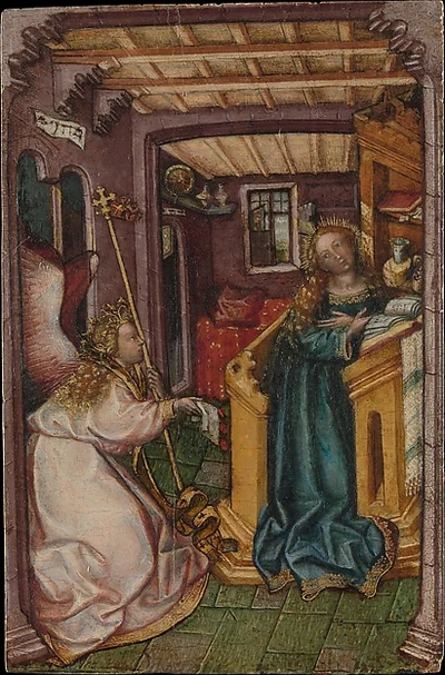 The Annunciation by South German (Bavarian?) Painter