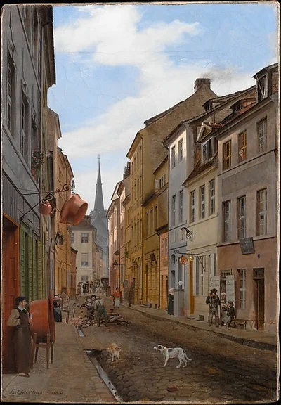 Parochialstrasse in Berlin by Eduard Gaertner