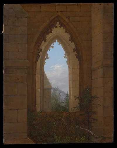 Gothic Windows in the Ruins of the Monastery at Oybin by Carl Gustav Carus