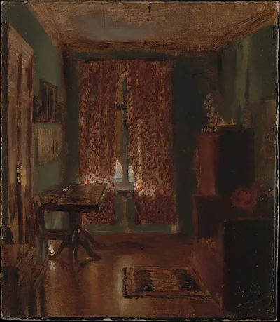 The Artist's Sitting Room in Ritterstrasse by Adolph Menzel