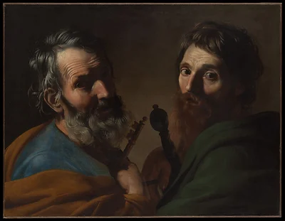 Saints Peter and Paul by Bartolomeo Manfredi