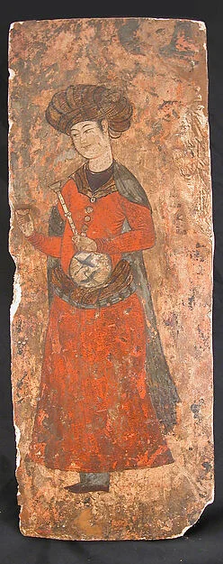 Man Holding a Bottle and a Cup by Unknown Artist