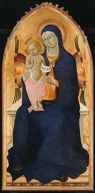 Madonna and Child Enthroned with Two Cherubim by Osservanza Master