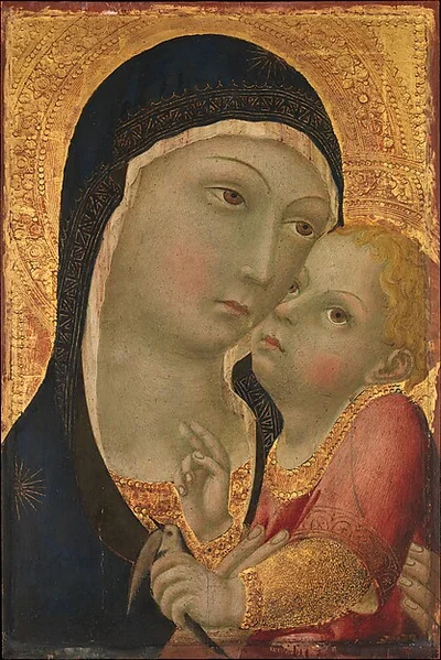 Madonna and Child by Sano di Pietro (Ansano di Pietro di Mencio)