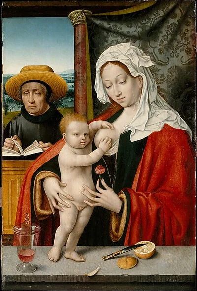 The Holy Family by Joos van Cleve