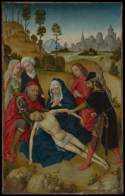The Lamentation of Christ by Simon Marmion