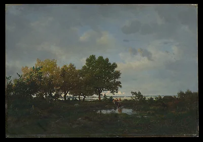 The Pond (La Mare) by Théodore Rousseau