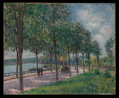 Allée of Chestnut Trees by Alfred Sisley