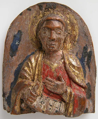 Miniature Relief of Hebrew Prophet Daniel (?) with Scroll by Unknown Artist