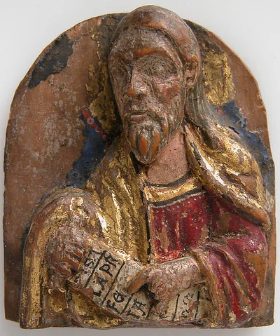 Miniature Relief of Hebrew Prophet Isaiah with Scroll by Unknown Artist