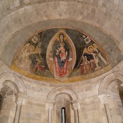 The Virgin and Child in Majesty and the Adoration of the Magi by Master of Pedret