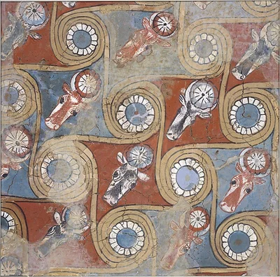 Ceiling painting from the palace of Amenhotep III by Unknown Artist