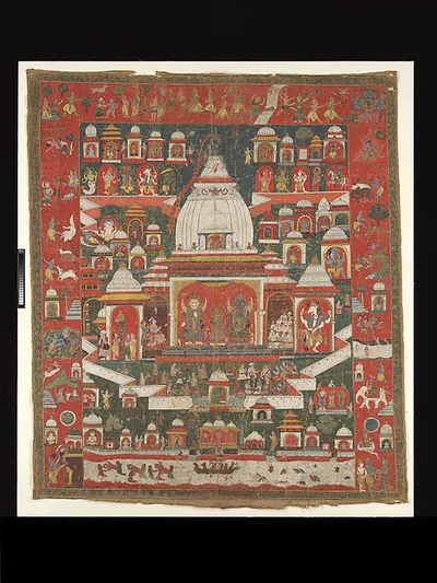Worship of Lord Jagannatha in His Temple at Puri by Unknown Artist