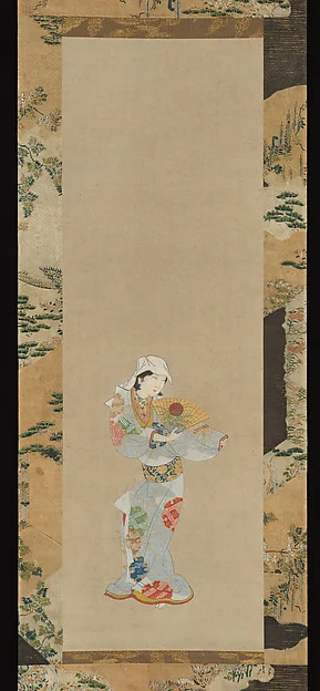 Wakashu (Male Youth) Dancer with a Fan by Unidentified