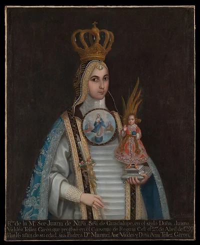 Portrait of Sor Juana de Nuestra Señora de Guadalupe by Domingo Ortiz