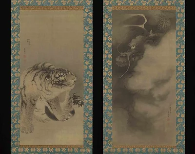 Dragon and Tiger by Maruyama Ōkyo